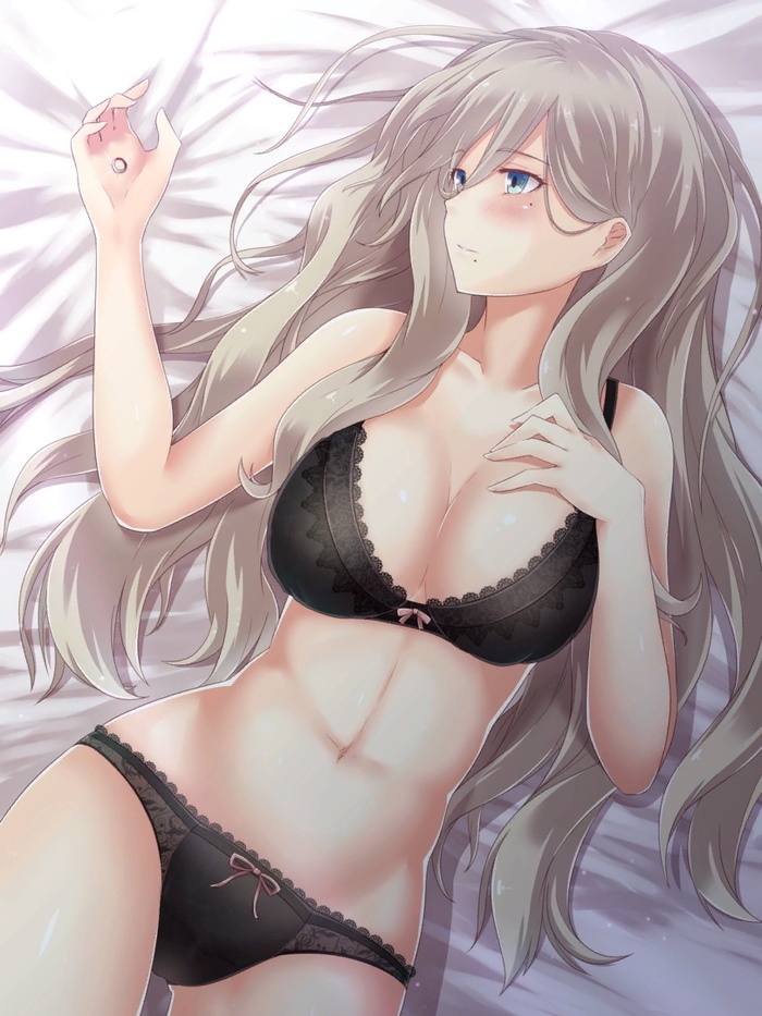 Richelieu - NSFW, Kantai Collection, Richelieu, Нижнее белье, Этти, Anime Art, Аниме, Арт