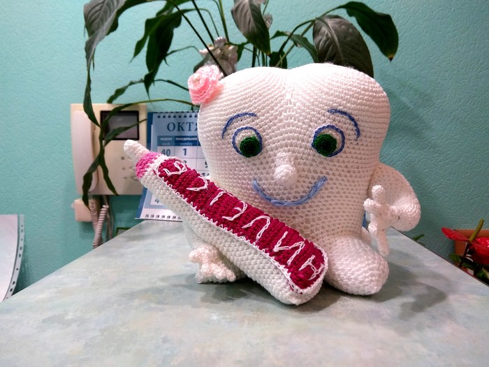 Teeth. - My, Friday tag is mine, Needlework, Crochet, Teeth, The photo, Longpost