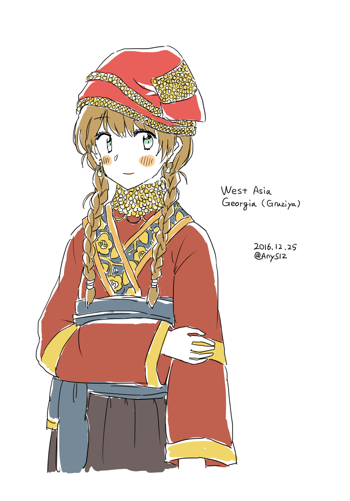 National costumes of the world - Anime art, Anime original, Anime, Any, Longpost