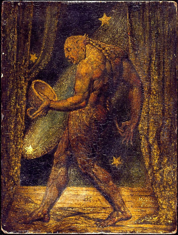 The Ghost of a Flea is one of Blake's creepiest and most mysterious paintings. - My, Story, Art, Painting, Artist, Painting, The culture, England, William Blake, Longpost