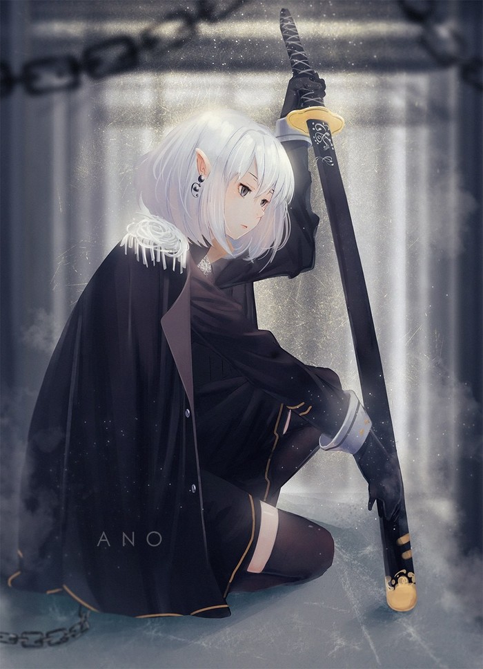 Sword... - Art, Anime art, Girls