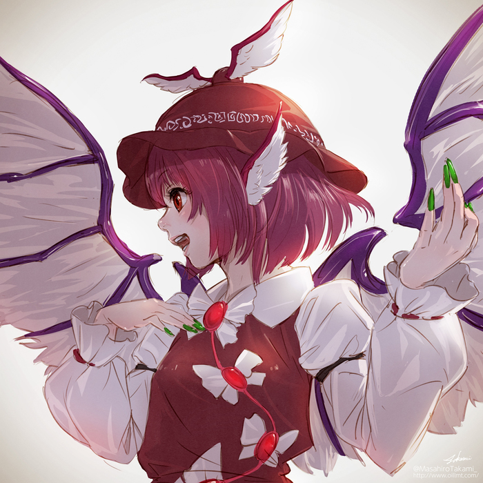 Mystia Lorelei - Аниме, Anime Art, Touhou, Mystia Lorelei, Takami masahiro