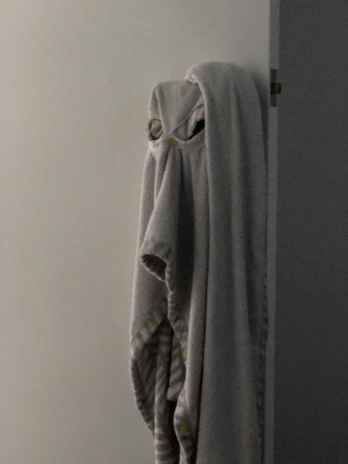 This baby towel looks like a Star Wars alien is watching me. - My, Aliens, Towel, Pareidolia