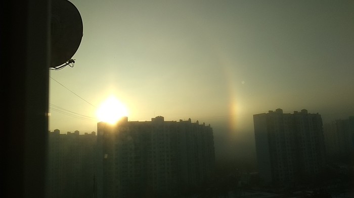 halo effect. - My, Halo, Moscow, beauty