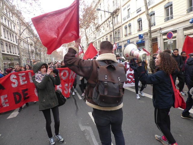 Vive la France - Demonstration, France, Socialism, the USSR, The photo, Lyon, Longpost