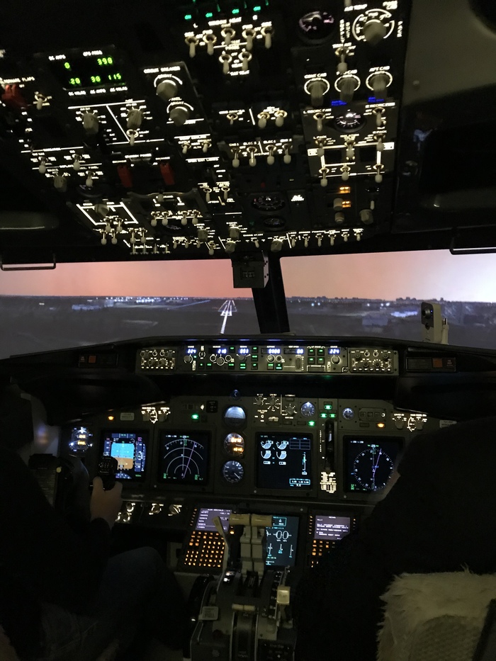 Full flight simulator Boeing 737NG - My, Training apparatus, Boeing