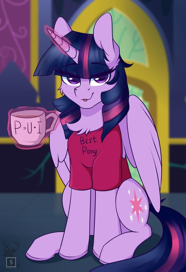 good morning sparkle - My little pony, Twilight sparkle, Blep, Shadowreindeer