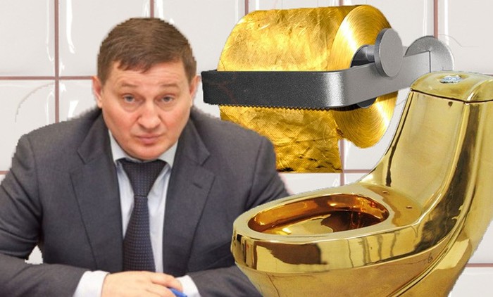 Governor Andrei Bocharov's golden toilet will be made by specialists in the restoration of cultural heritage sites. - Bocharov, Andrey Bocharov, Toilet, , The governor, Longpost