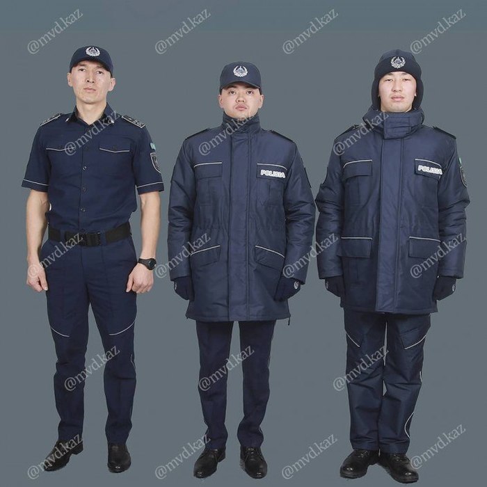 Разработан проект новой формы казахстанских полицейских Полиция, Казахстан, Новая форма, МВД, Длиннопост