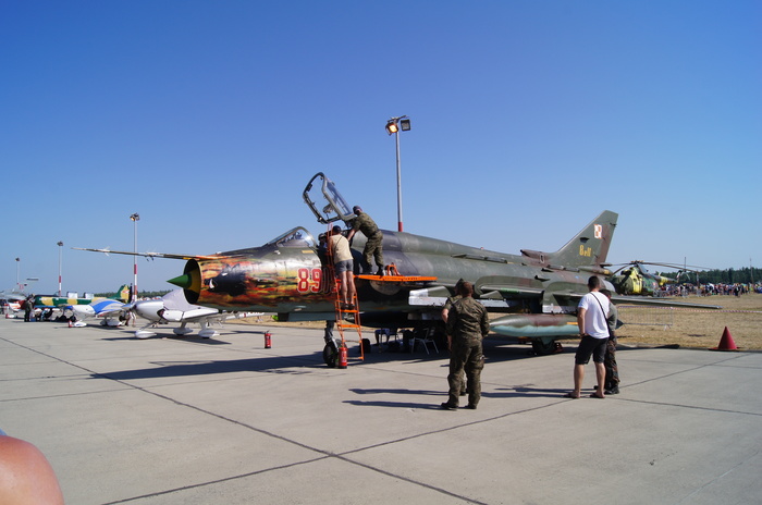СУ-22 М4 ВВС Польши. Самолет, Авиашоу, Су-22, Длиннопост