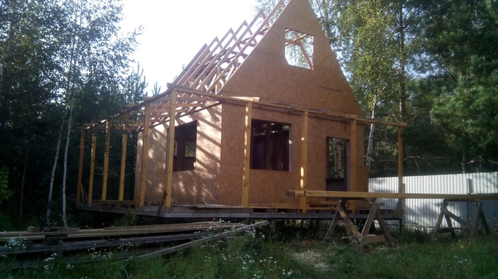 Строительство дачного домика своими руками