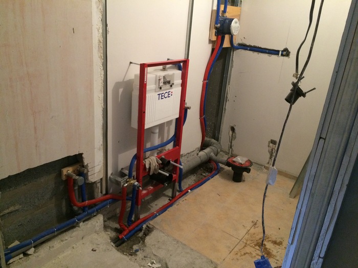 Preparing to install plumbing. - Pipeline, Sewerage, Grohe, , Installation, Plumbing, Repair, My, Longpost