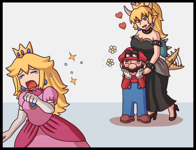 Cappy has seen quite enough from this plumber Ayyk92, , , , Princess Peach, Bowsette,  , 