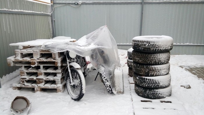 The same moped destroys the snow - My, Moped, , , Video