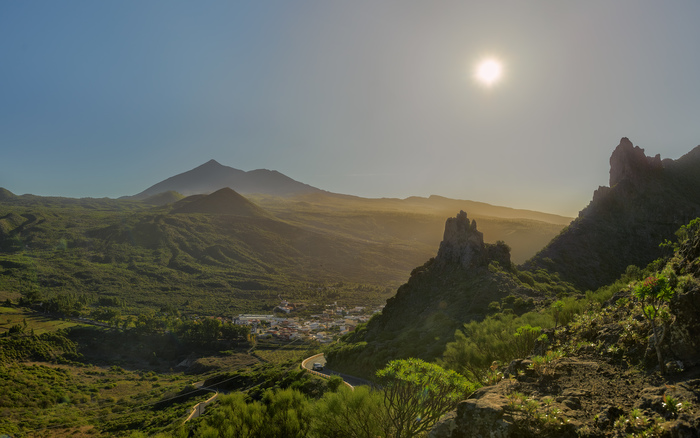 Sunrise in Tenerife - My, Canary Islands, Mask, Teide, dawn, Fog, The mountains, The photo