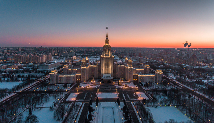 Полёты над Москвой - Моё, Дрон, Лужники, МГУ, Фотография