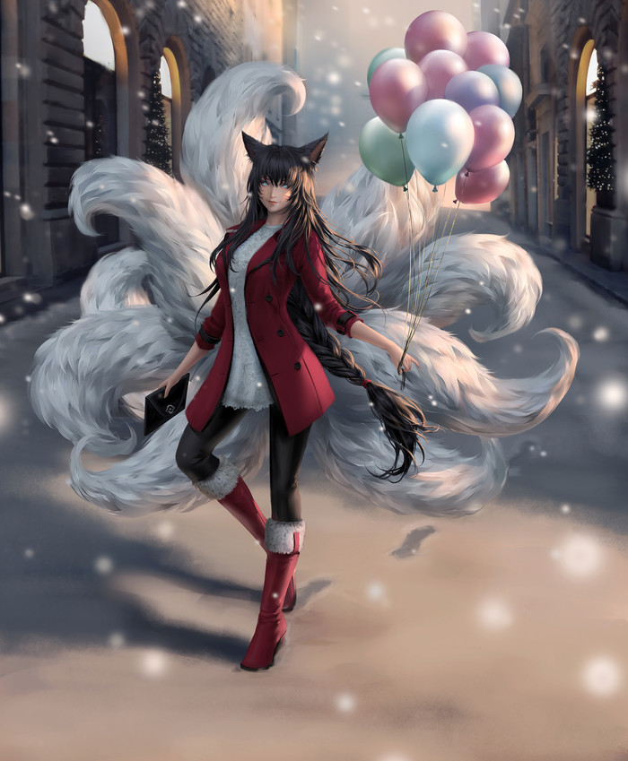 Xmas Ahri Ahri, League of Legends