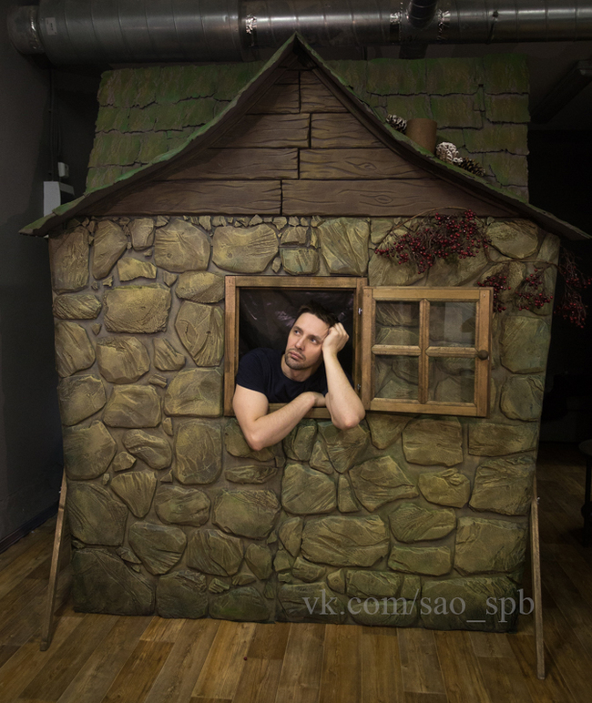 Witch's house. Screen decoration for the theatre. Process of creation. - My, Scenery, Screen, Prop School, Stand, Cosplay, Props, Longpost, Needlework with process