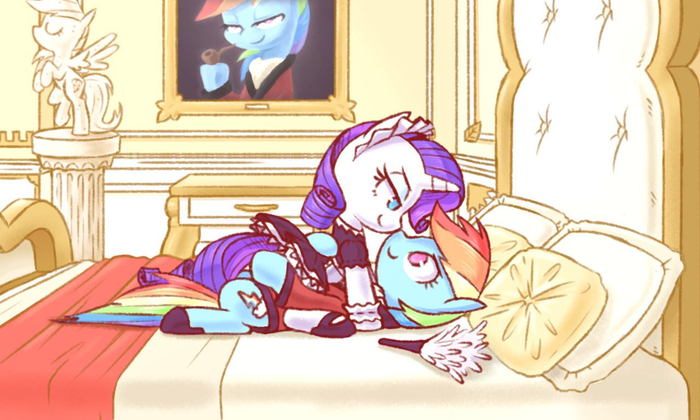  Raridashdoodles, My Little Pony, Rainbow Dash, Rarity, MLP Lesbian, , MLP Edge