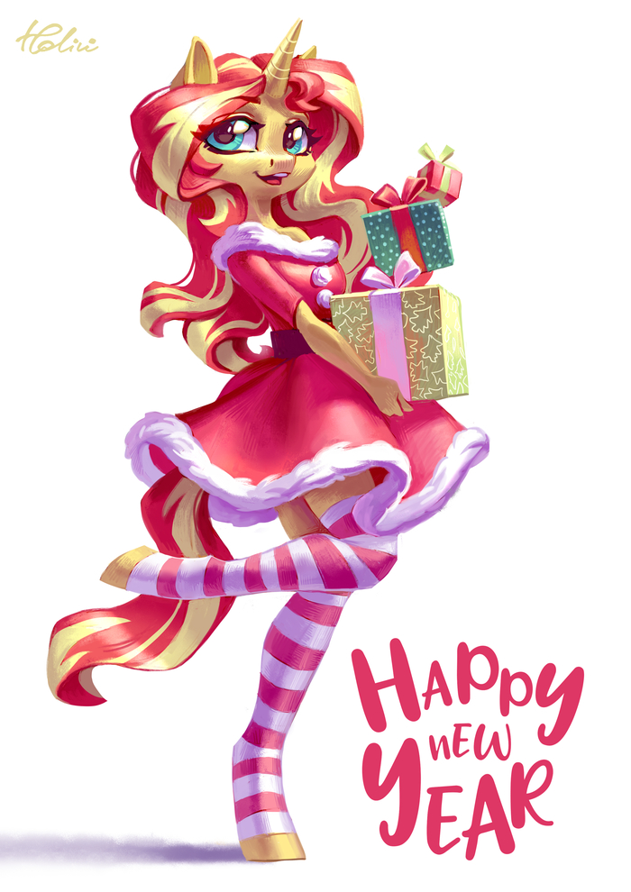 Gifts - Holivi, Anthro, My little pony, PonyArt, Sunset shimmer