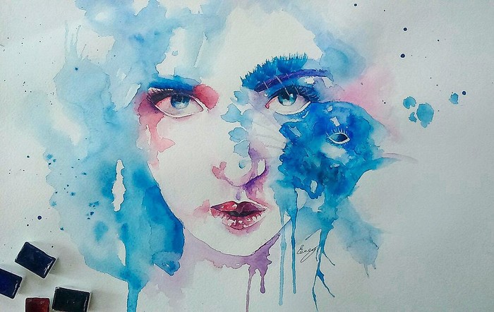 watercolor - My, Watercolor, Creation, Art, Drawing