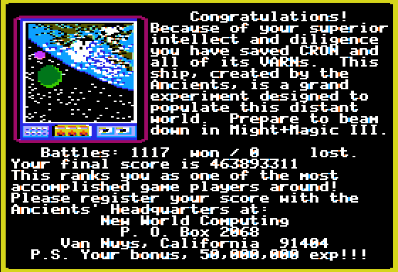 Might and Magic II: Gates to Another World. Часть 6. - Моё, 1988, Прохождение, Might and magic, New World Computing, Apple II, RPG, Открытый мир, Длиннопост