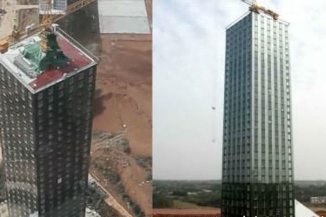 Crazy construction: a 30-storey hotel was built in China in 2 weeks - China, Hotel, Building, Video, Longpost