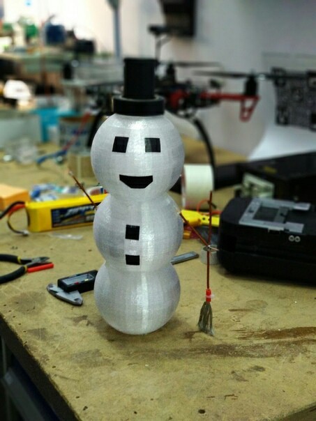 Filamentovik Aristarchus wishes everyone a Happy New Year! - Filament, snowman, New Year, 3D печать