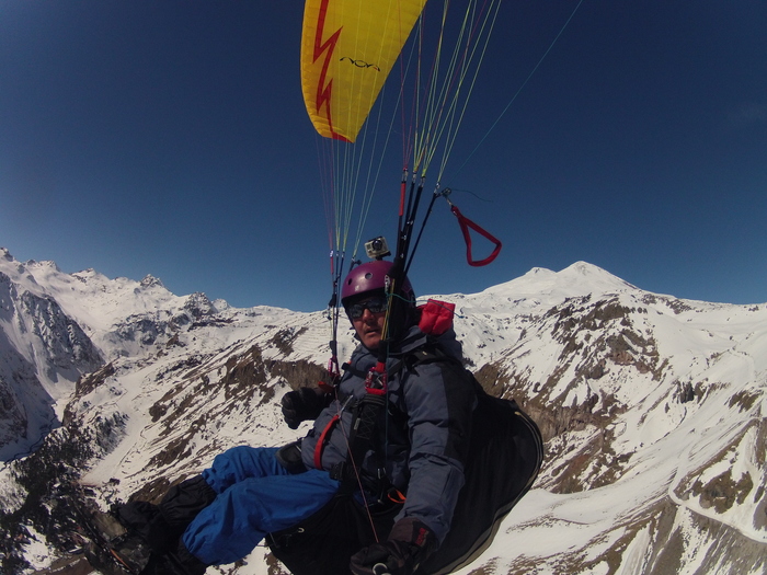 Mountains, top view. - Longpost, Chegem, Elbrus, paragliding, Paragliding, GoPRO, My