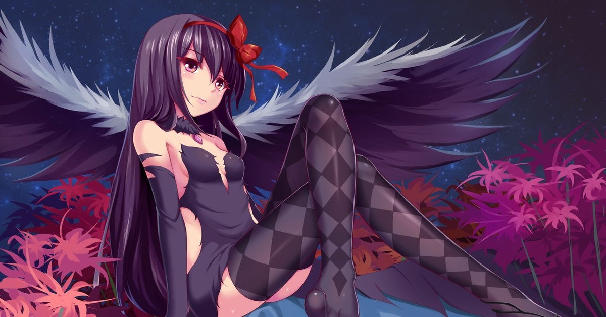 Anime girl with stockings