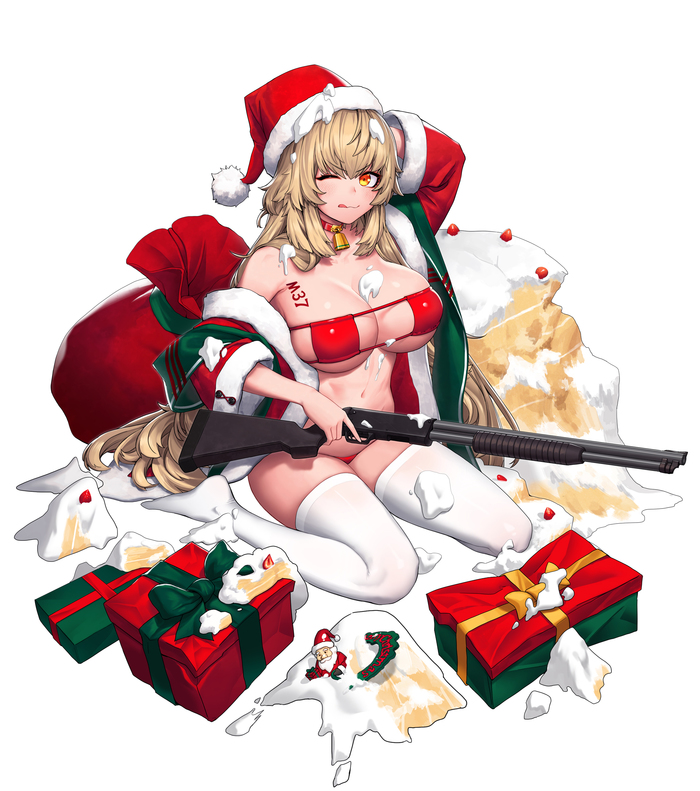 Ithaca M37 - Anime art, Girls frontline, Ithaca m37, New Year