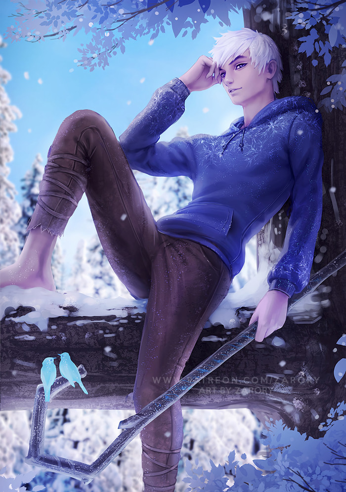 Jack Frost - Art, Dreamworks, Cartoons, rise of the Guardians, Jack Frost, Zarory