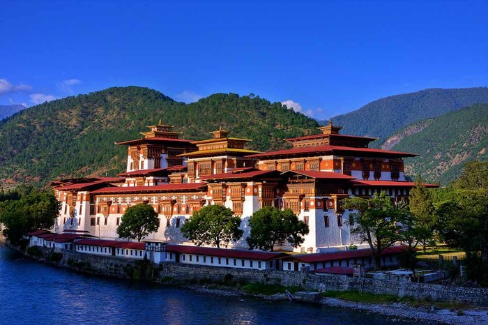 Punakha Dzong (Palace of Great Happiness) in Bhutan. - Bhutan, , Buddhism, Longpost