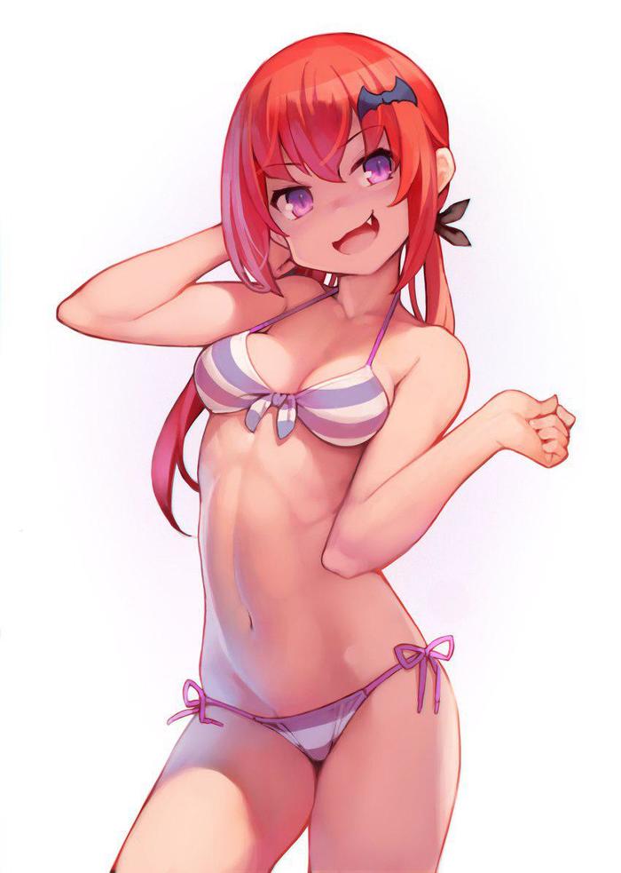 Anime chan #12 - Anime art, Anime, Gabriel DropOut, Swimsuit, Satanichia Kurumizava