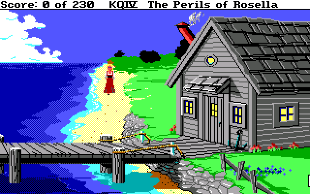 King's Quest IV: The Perils of Rosella. Часть 1. - Моё, 1988, Прохождение, Квест, Sierra, Игры для DOS, Ретро-Игры, Игры, Длиннопост