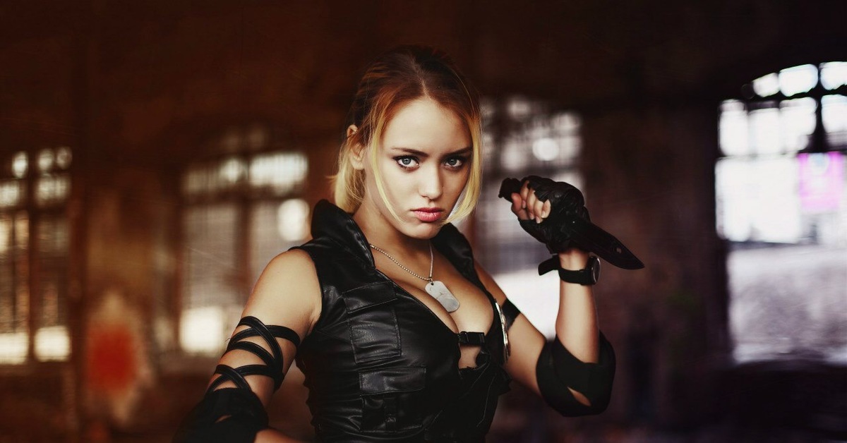 Blades косплей. Sonya Blade.