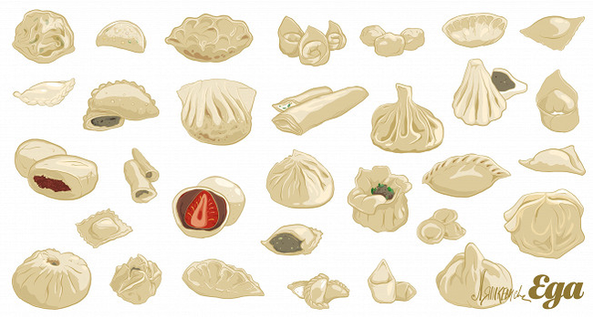 Dumplings of the peoples of the world - Food, Dumplings, From the network, Yummy, Longpost, National cuisine, Interesting