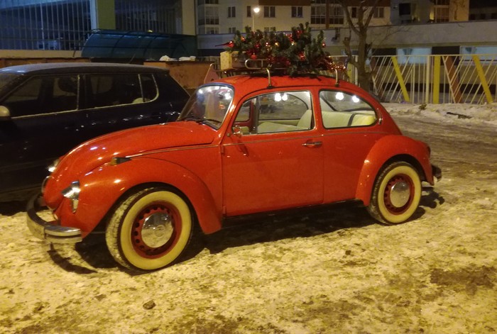 January 6th and He's still here - My, Father Frost, Transport, Volkswagen, Volkswagen Beetle, Volkswagen beetle