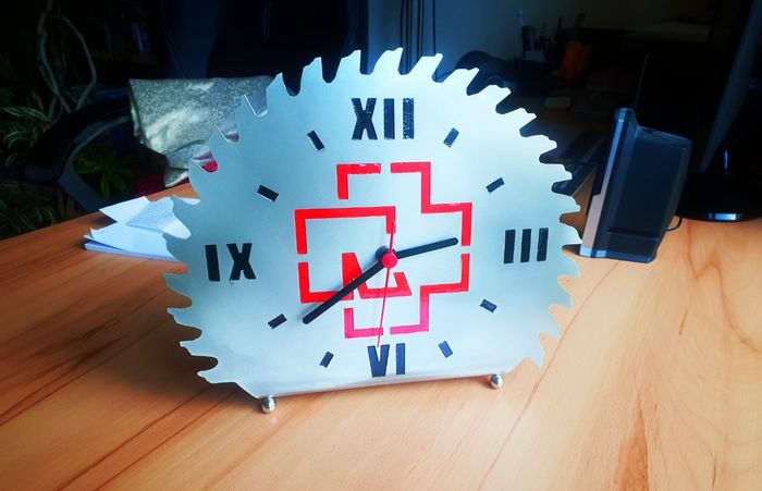 These cool watches were given to the mother-in-law on the DR! - Rammstein, Handmade, Clock