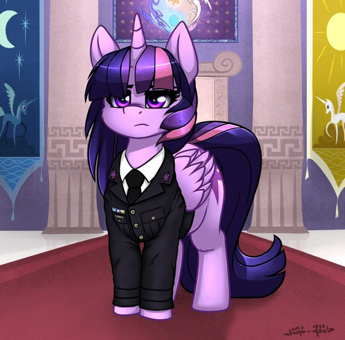 Lieutenant Sparkle Sparkle has arrived. - My little pony, Twilight sparkle, Duop-Qoub