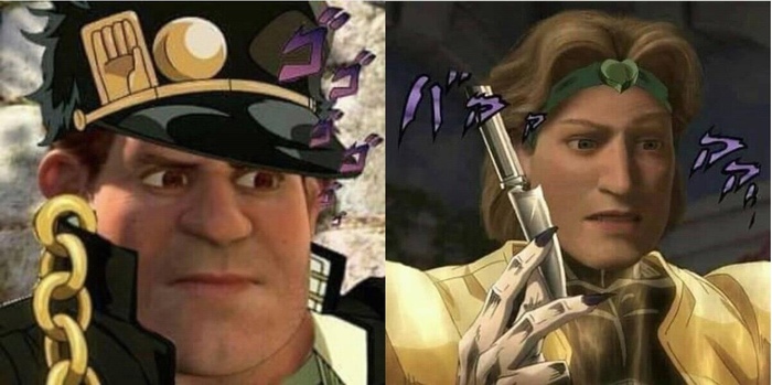 Shrek Kujo and Charming Brando - Shrek, Charming, JoJo Reference