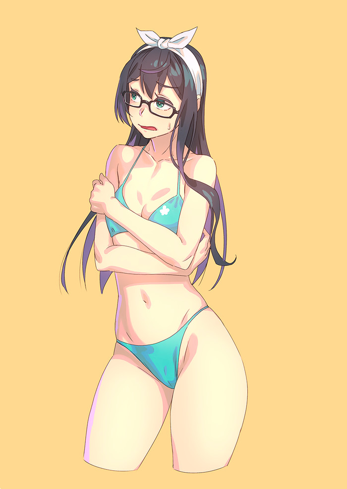 OhYodo - Kantai collection, Ooyodo, Anime, Anime art, Swimsuit