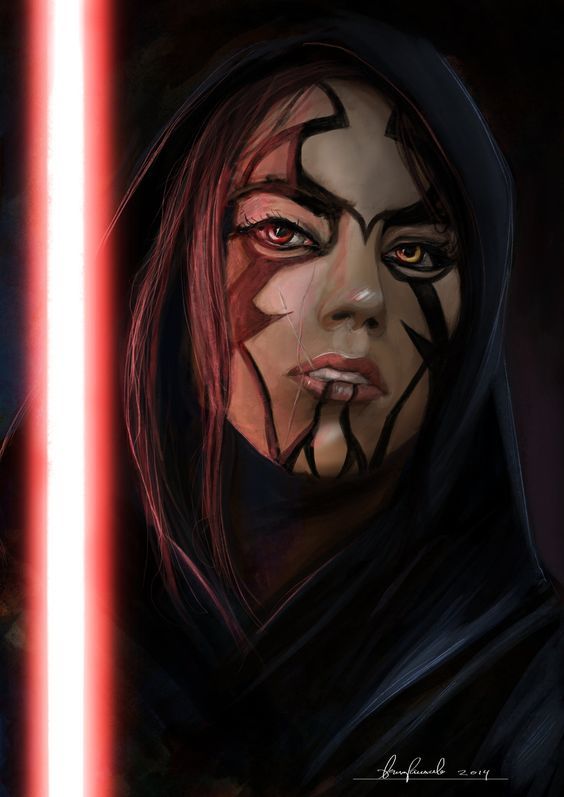 A selection of art of the beautiful half of the dark side - Art, Girls, Dark side, Star Wars, Longpost, Twilek