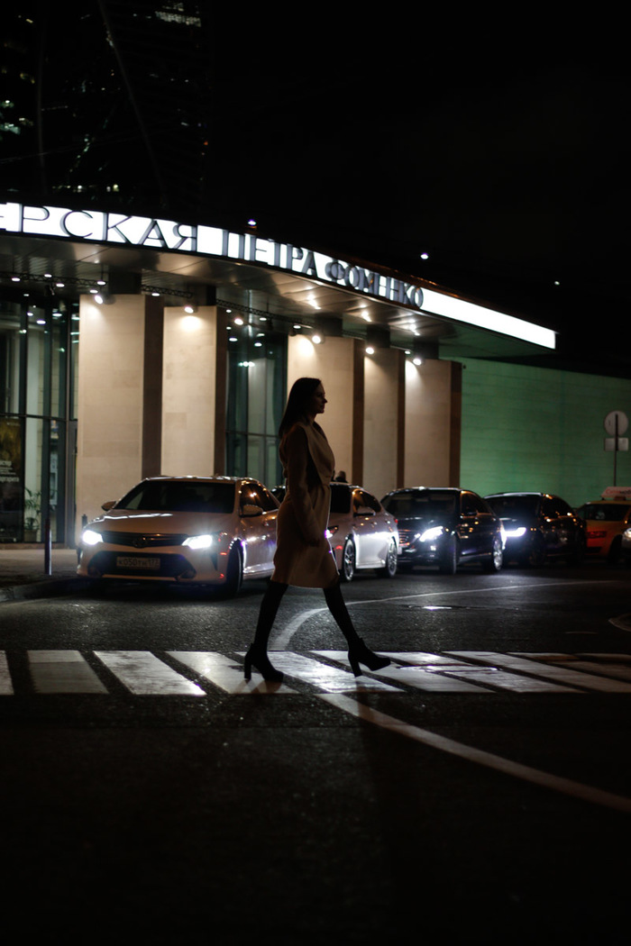 A little before and after - My, Beginning photographer, The photo, Moscow at night, Longpost