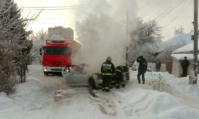 Drunk Voronezh resident burned his expensive AUDI - Audi, Fire, Drunk Driver, Voronezh, Video