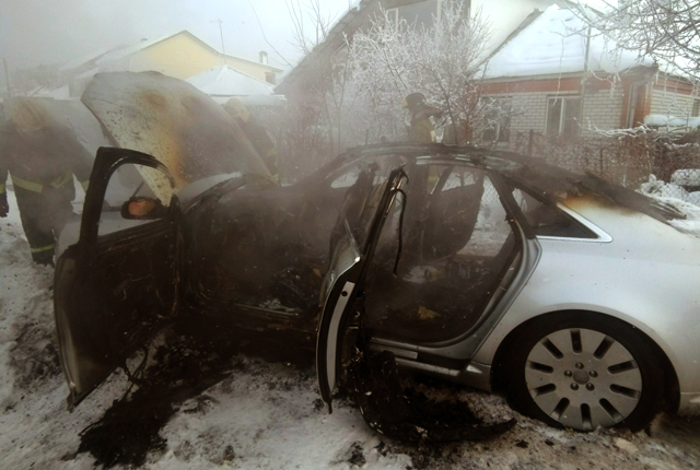 Drunk Voronezh resident burned his expensive AUDI - Audi, Fire, Drunk Driver, Voronezh, Video