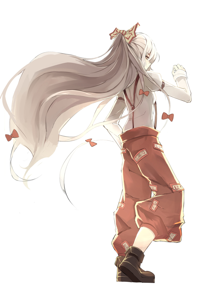 Fujiwara No Mokou Anime Art, , Fujiwara No Mokou, Touhou, Yu Kitsune