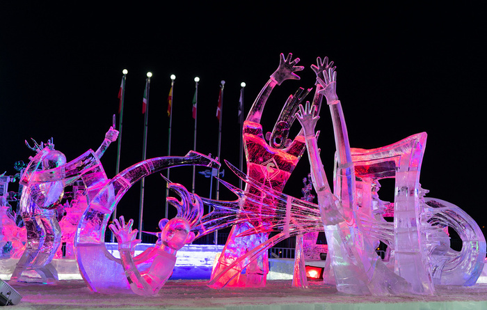 Snow and Ice Festival. - Harbin, Ice sculpture, Ice, China, The festival, , Longpost
