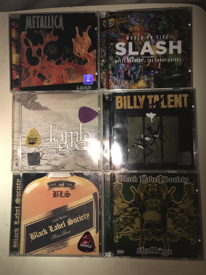 Part of the collection - My, CD, Music, Discs, Metallica, Black label society, Slash