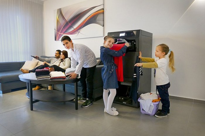 What a fun and useful device - a robot for folding clothes - Appliances, Technologies, , Longpost